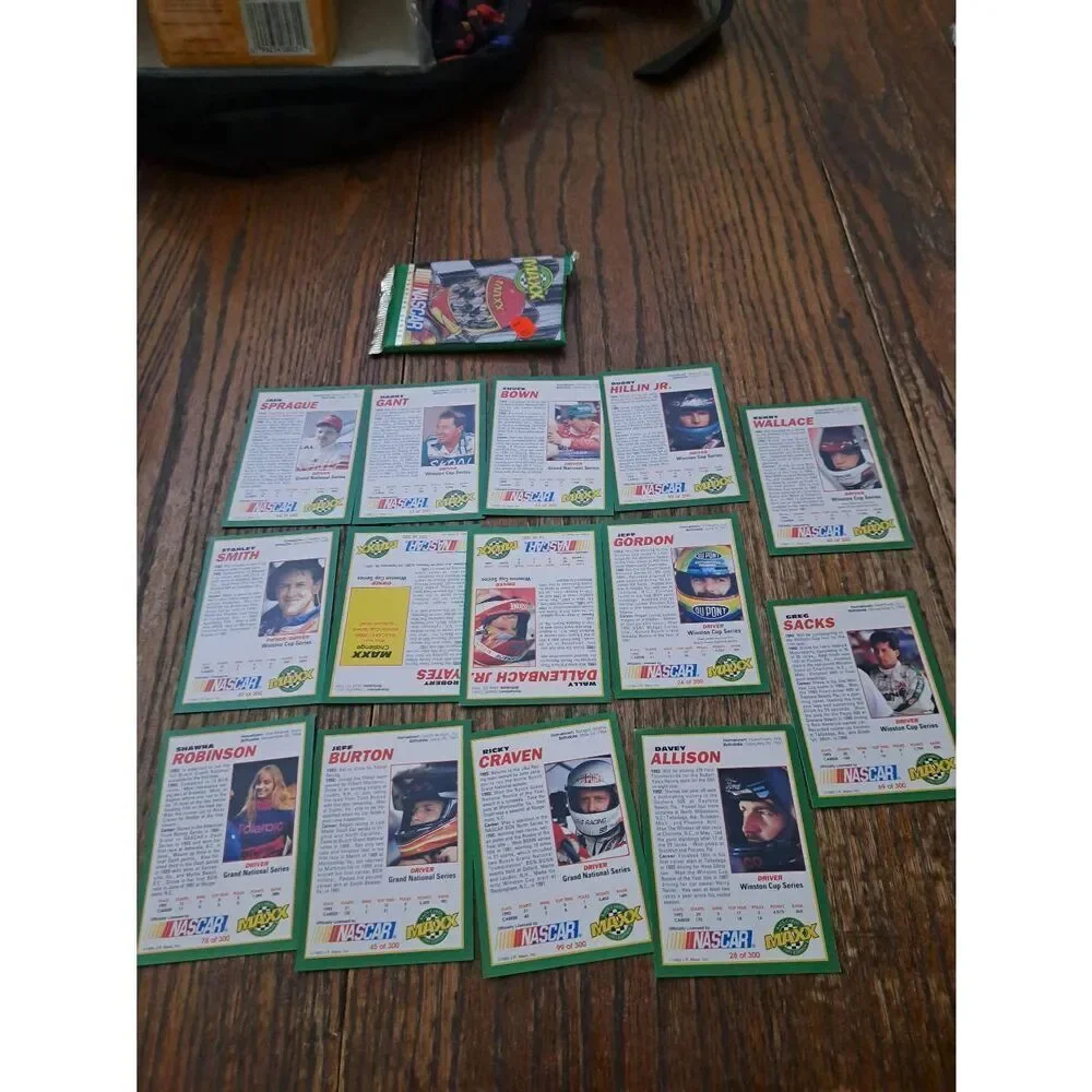 Vintage NASCAR Card Lot 1992-1993 Sealed Packs Trax Maxx McDonald's Davy Allison